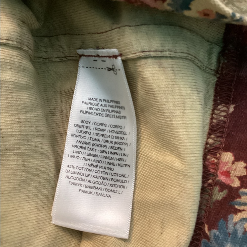 Floral Linen-Cotton Jersey Duster - Picture 11 of 12